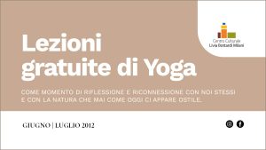 Lezioni di yoga