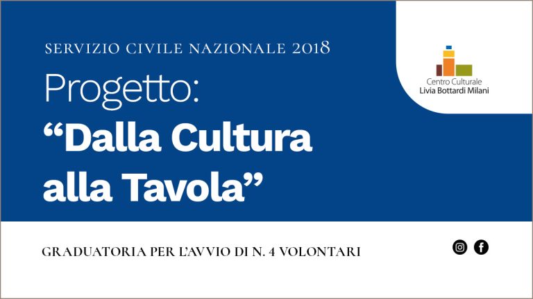 servizio civile nazionale 2018